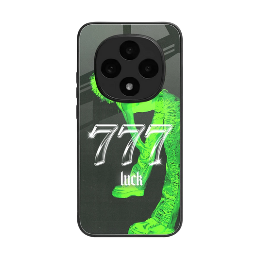 777 Luck back phone cover | glass case for oppo f31 pro 5g