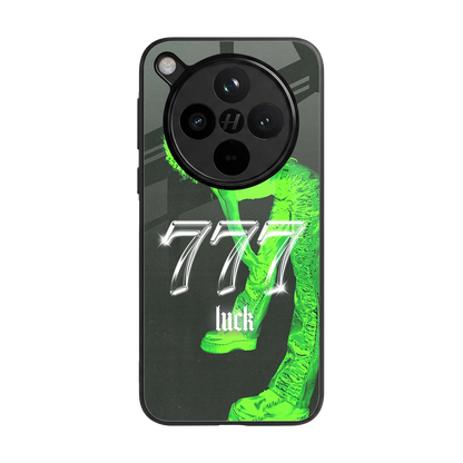 777 Luck back phone cover | glass case for oppo find x8