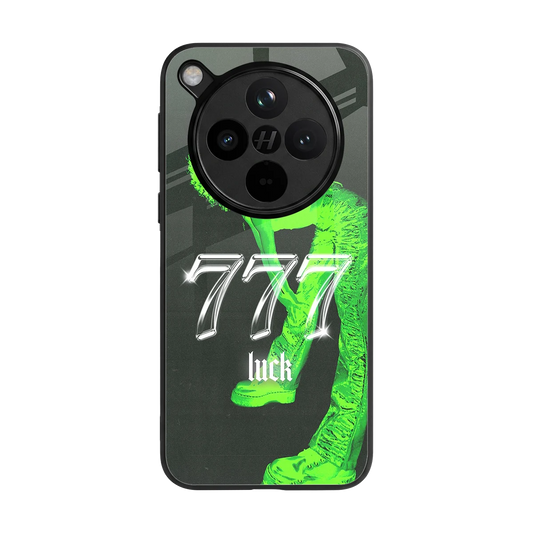 777 Luck back phone cover | glass case for oppo find x8