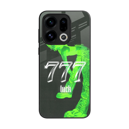 777 Luck back phone cover | glass case for oppo find x9