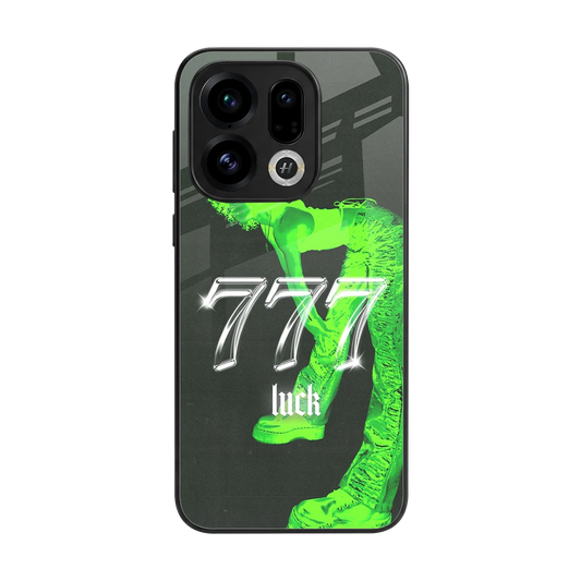 777 Luck back phone cover | glass case for oppo find x9