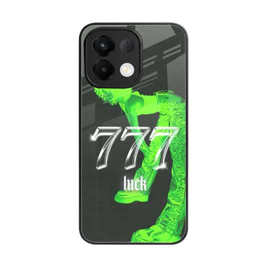 777 Luck back phone cover | glass case for oppo k13 5g