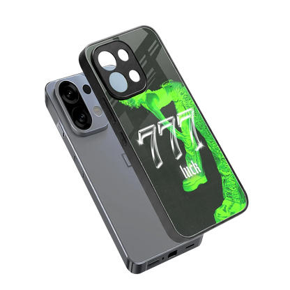 777 Luck sleek oppo k13 5g cover with tempered glass back and TPU edges