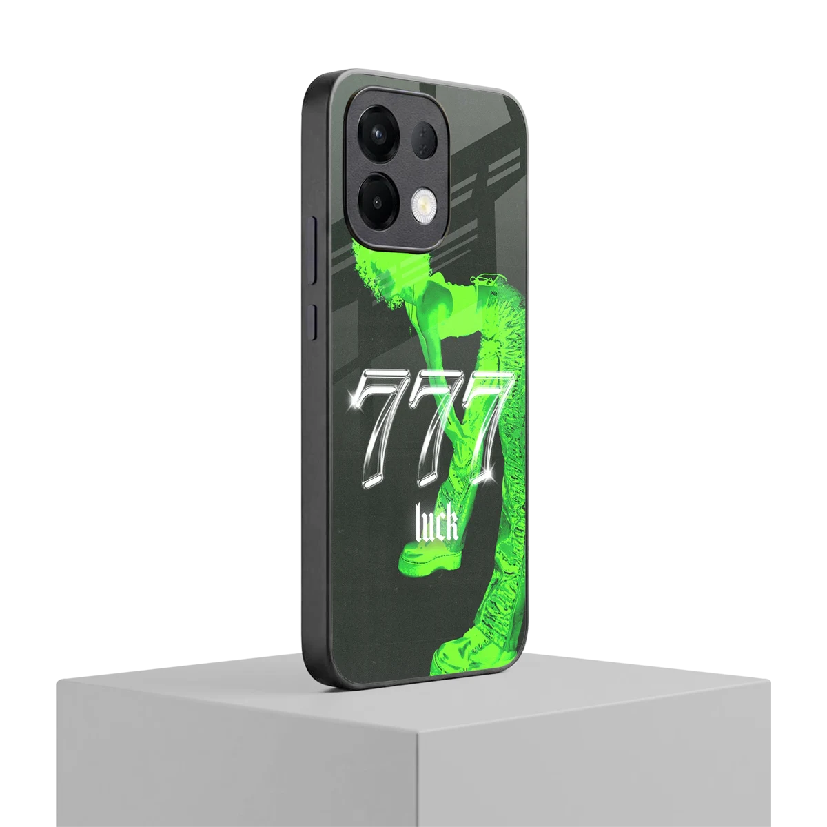777 Luck oppo k13 5g mobile cover | shockproof glass phone case