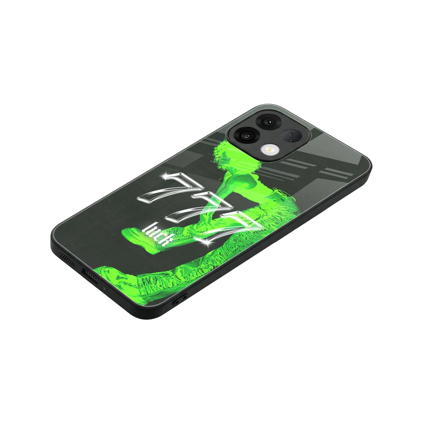 777 Luck stylish phone case for oppo k13 5g | glossy glass and slim fit