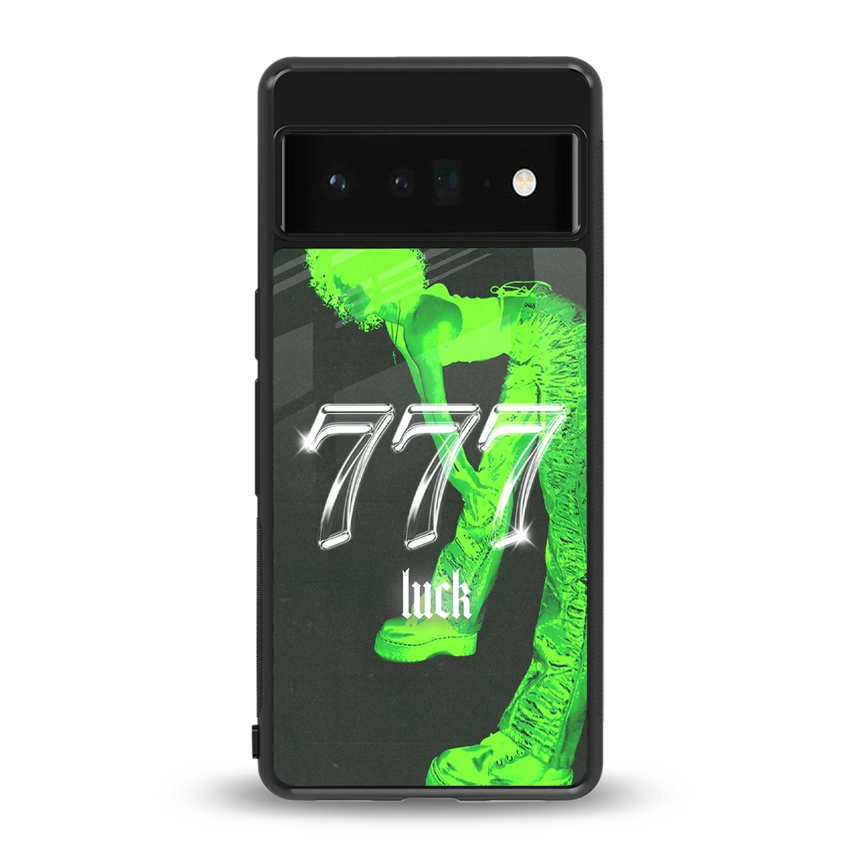 777 Luck back phone cover | glass case for google pixel 6 pro