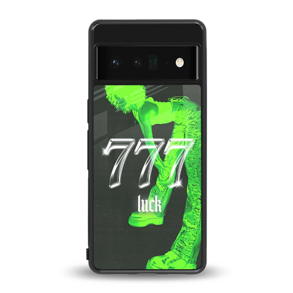 777 Luck back phone cover | glass case for google pixel 6 pro