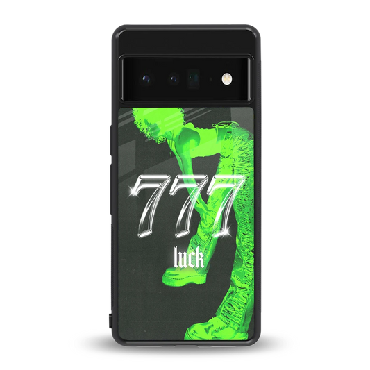 777 Luck back phone cover | glass case for google pixel 6 pro
