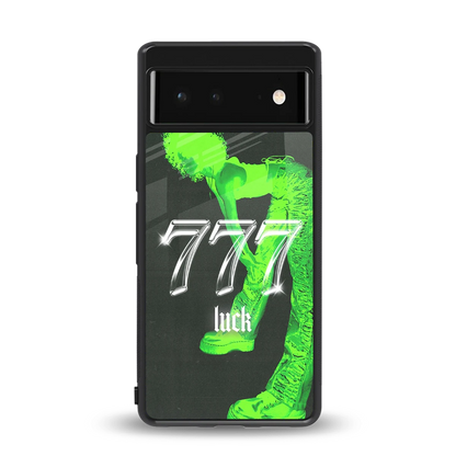 777 Luck back phone cover | glass case for google pixel 6
