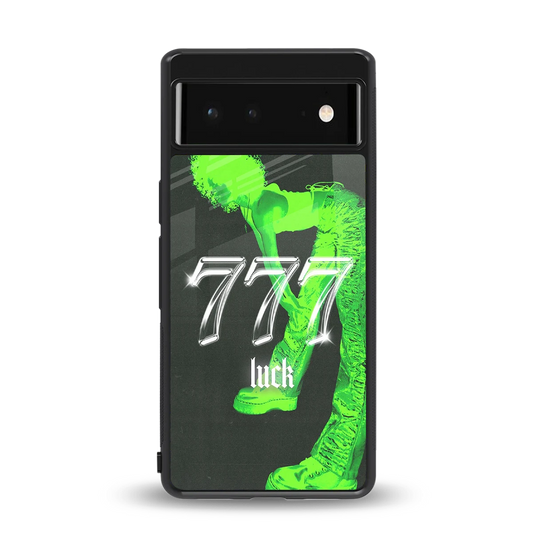 777 Luck back phone cover | glass case for google pixel 6