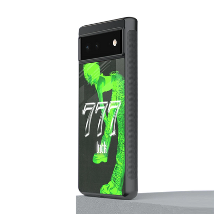 777 Luck stylish phone case for google pixel 6 | glossy glass and slim fit