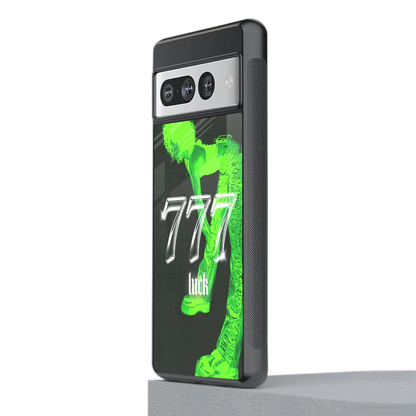 777 Luck stylish phone case for google pixel 7 pro | glossy glass and slim fit