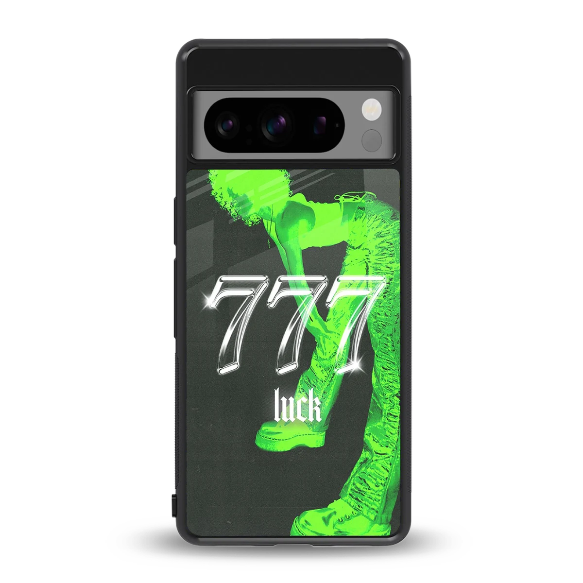 777 Luck back phone cover | glass case for google pixel 8 pro