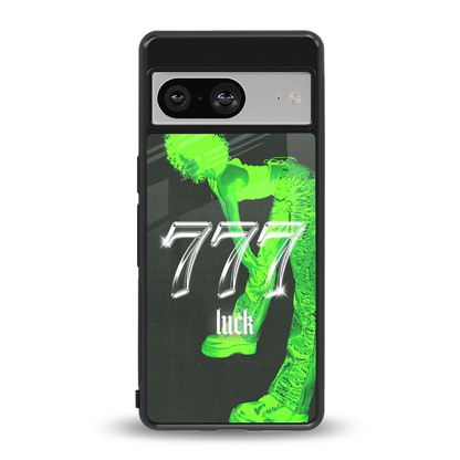 777 Luck back phone cover | glass case for google pixel 8
