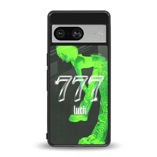 777 Luck back phone cover | glass case for google pixel 8