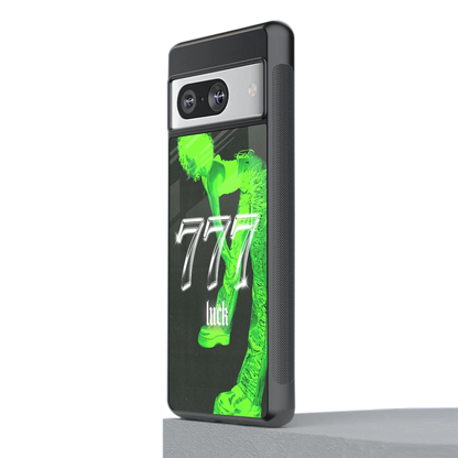 777 Luck stylish phone case for google pixel 8 | glossy glass and slim fit