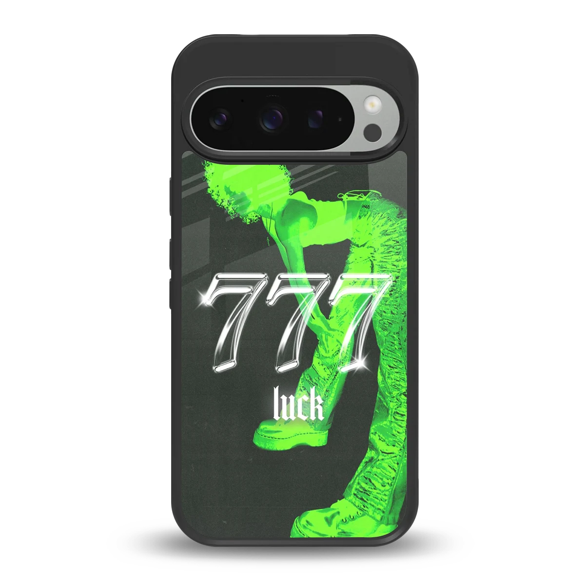 777 Luck back phone cover | glass case for google pixel 9 pro