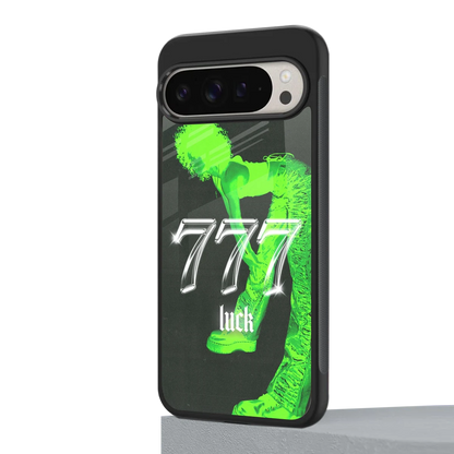 777 Luck google pixel 9 pro mobile cover | shockproof glass phone case