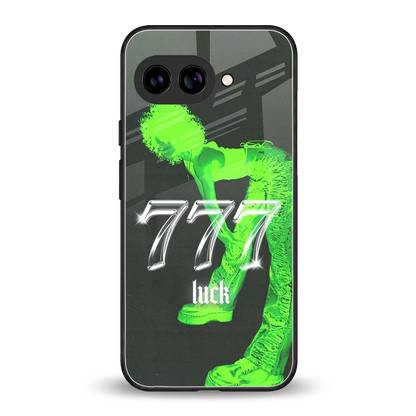 777 Luck back phone cover | glass case for google pixel 10a