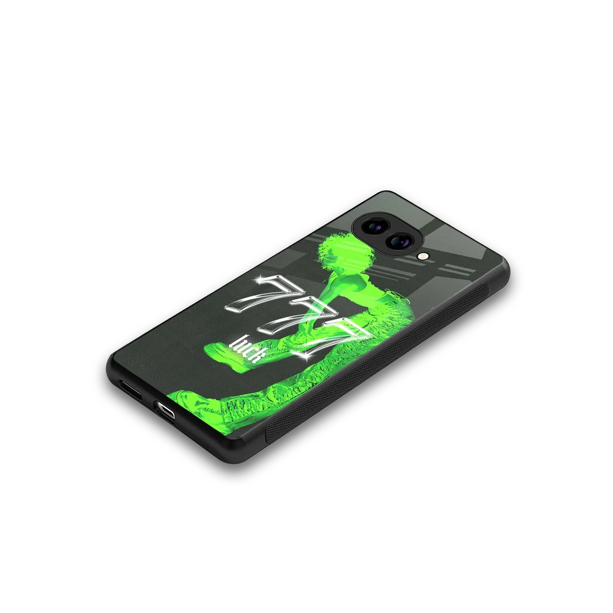 777 Luck stylish phone case for google pixel 10a | glossy glass and slim fit