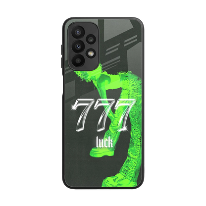 777 Luck back phone cover | glass case for samsung galaxy a23