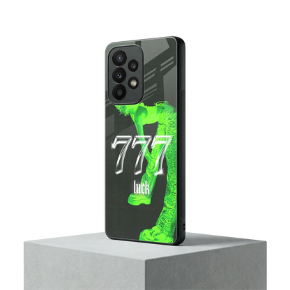 777 Luck samsung galaxy a23 mobile cover | shockproof glass phone case