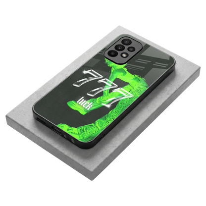 777 Luck stylish phone case for samsung galaxy a23 | glossy glass and slim fit