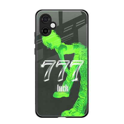 777 Luck back phone cover | glass case for samsung galaxy a06 5g