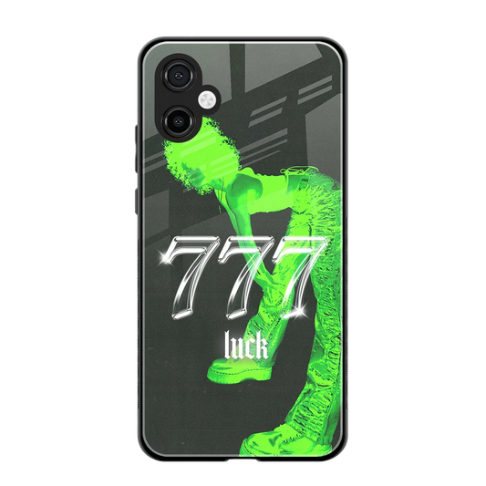 777 Luck back phone cover | glass case for samsung galaxy a06 5g