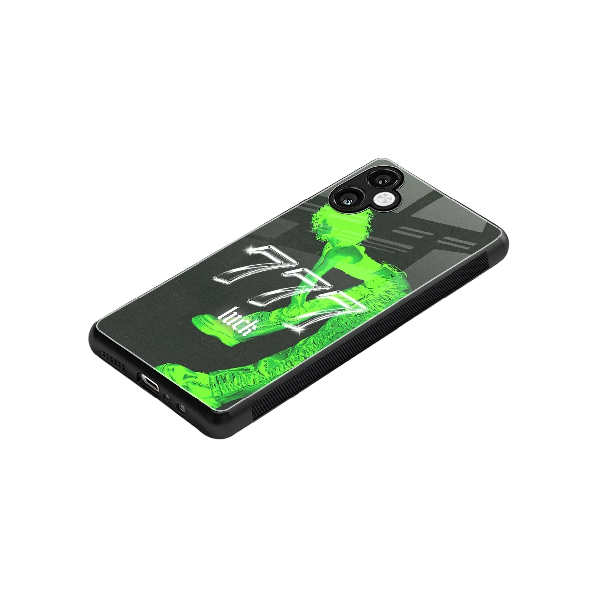 777 Luck stylish phone case for samsung galaxy a06 5g | glossy glass and slim fit