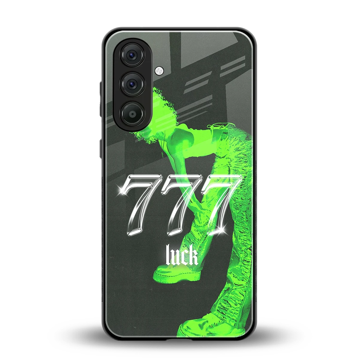 777 Luck back phone cover | glass case for samsung galaxy a56 5g