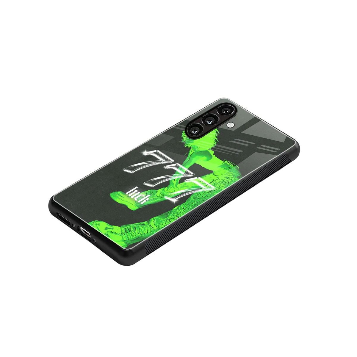 777 Luck stylish phone case for samsung galaxy a14 5g | glossy glass and slim fit