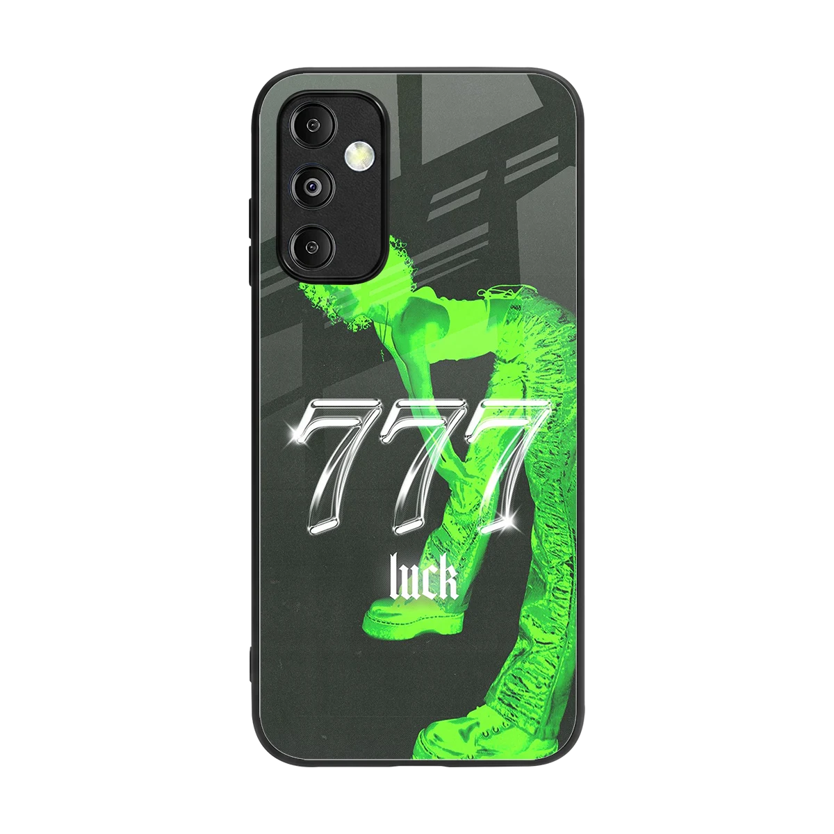 777 Luck back phone cover | glass case for samsung galaxy m14 5g