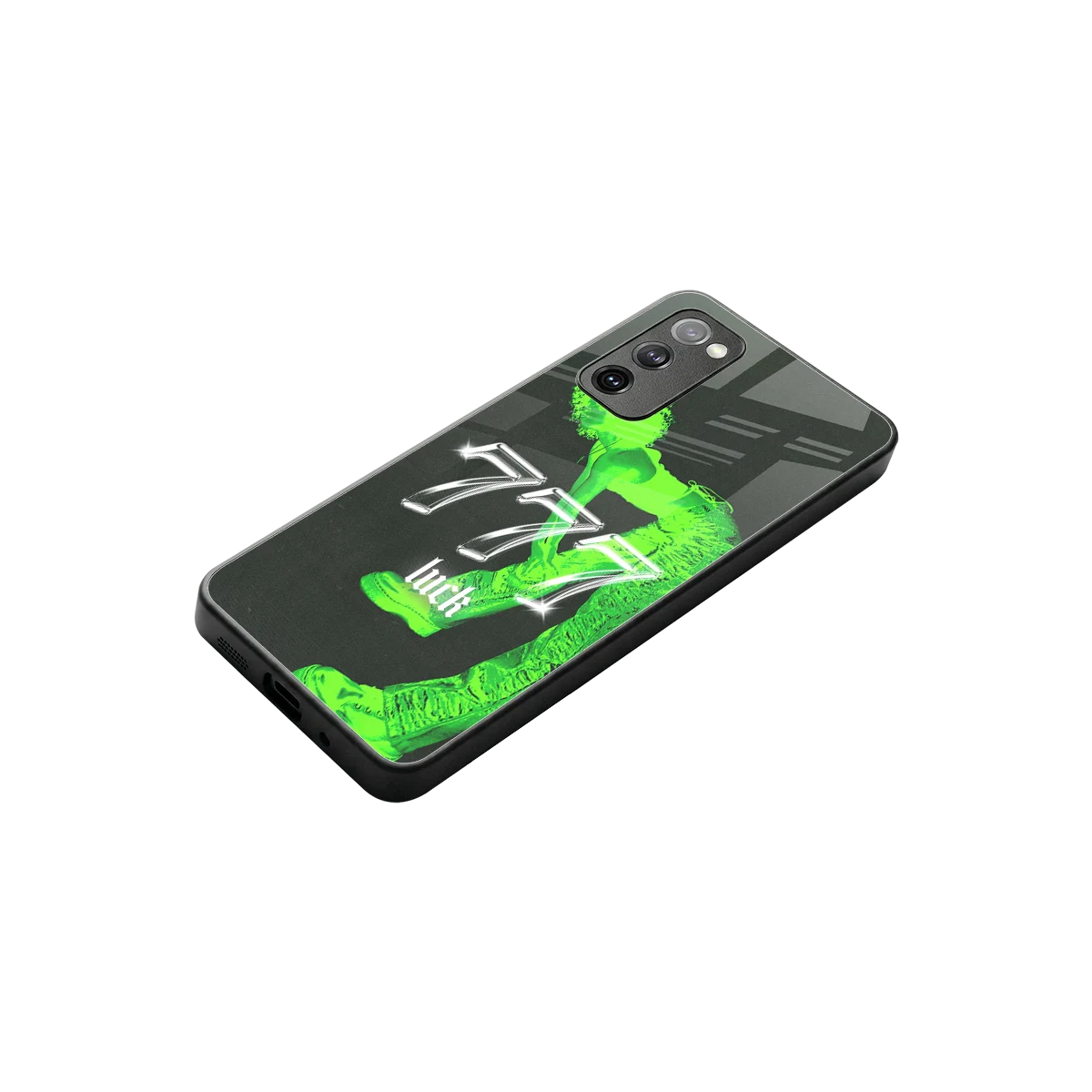 777 Luck stylish phone case for samsung galaxy s20 fe | glossy glass and slim fit
