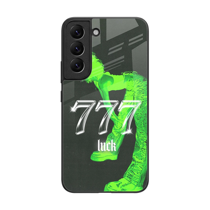 777 Luck back phone cover | glass case for samsung galaxy s22