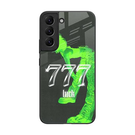 777 Luck back phone cover | glass case for samsung galaxy s22