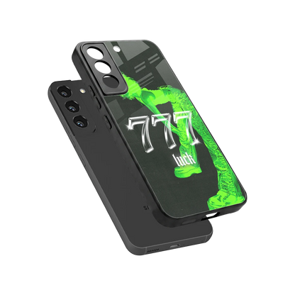777 Luck sleek samsung galaxy s22 cover with tempered glass back and TPU edges