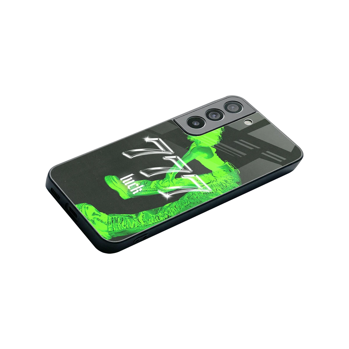 777 Luck stylish phone case for samsung galaxy s22 | glossy glass and slim fit