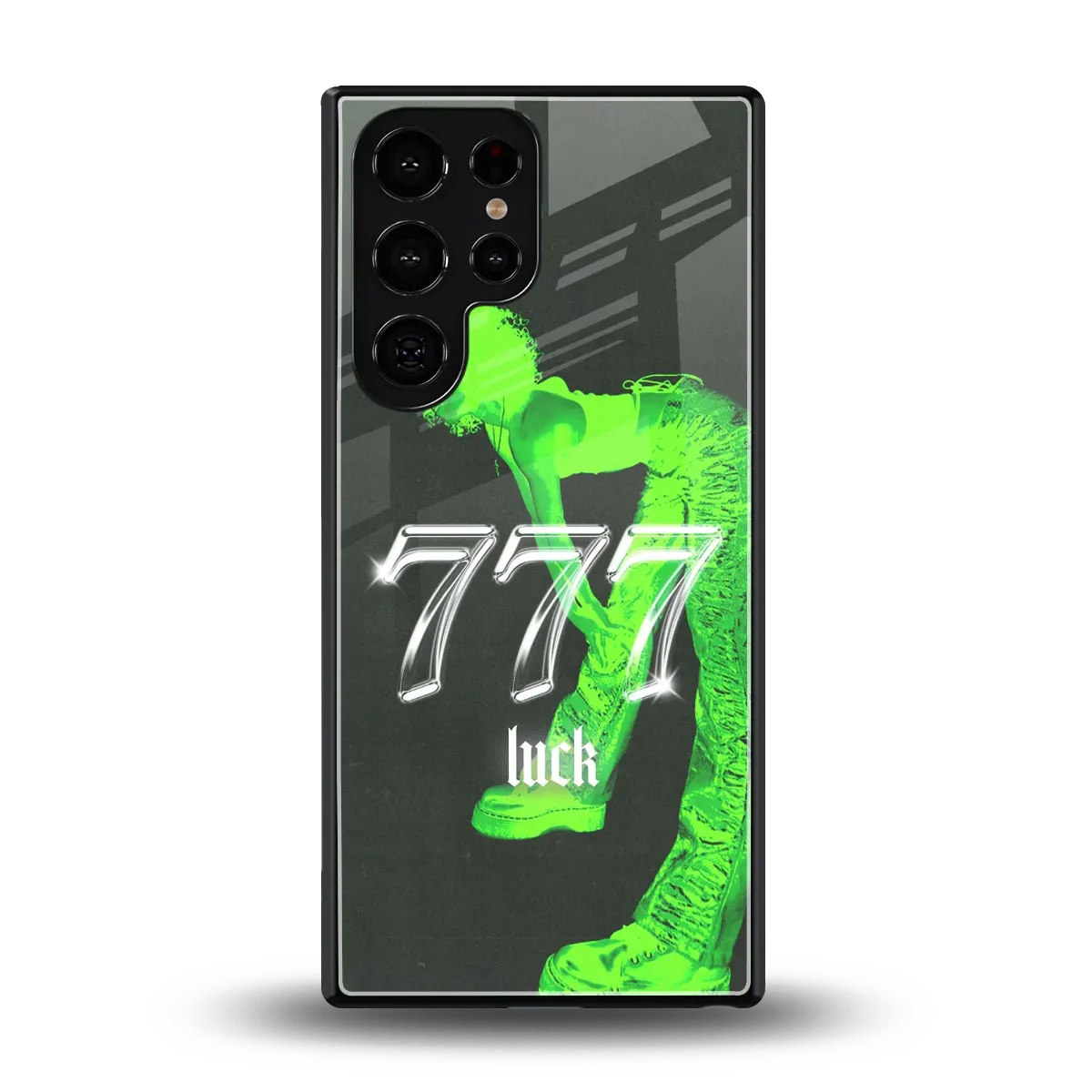 777 Luck back phone cover | glass case for samsung galaxy s25 ultra