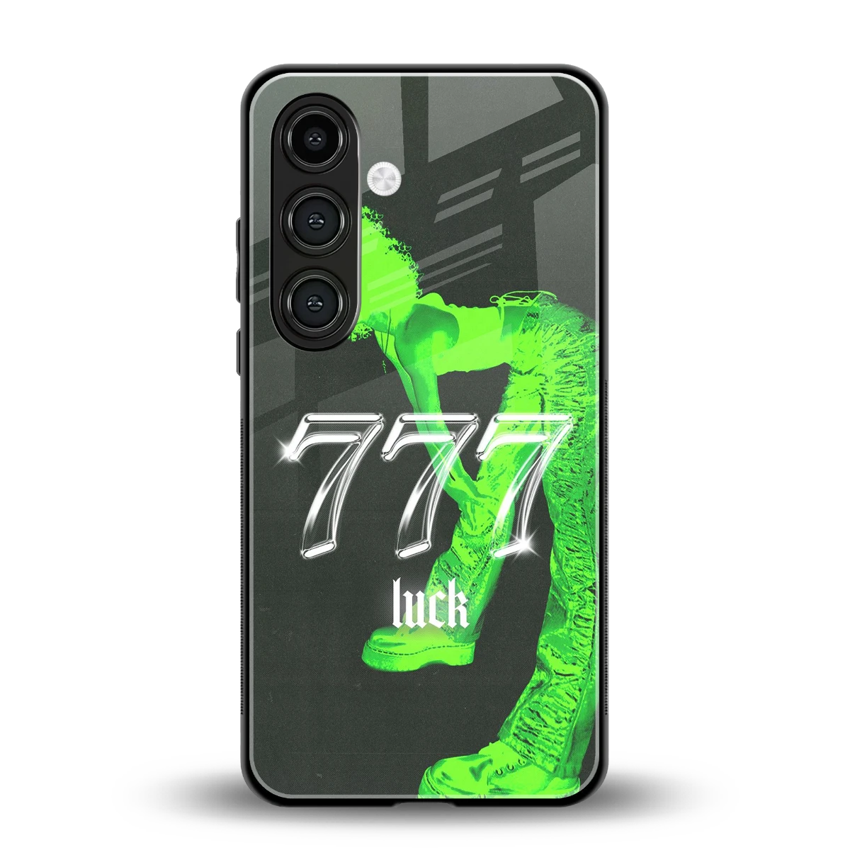 777 Luck back phone cover | glass case for samsung galaxy s26
