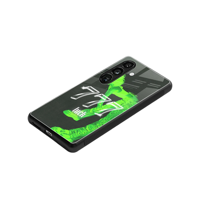 777 Luck stylish phone case for samsung galaxy s24 fe | glossy glass and slim fit