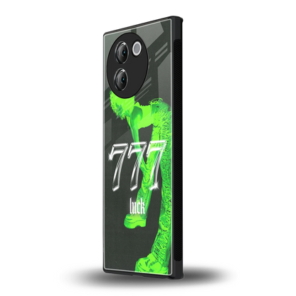 777 Luck vivo v30e mobile cover | shockproof glass phone case