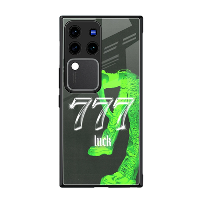 777 Luck back phone cover | glass case forvivo v30 pro