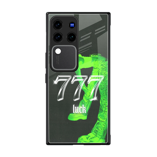 777 Luck back phone cover | glass case forvivo v30 pro