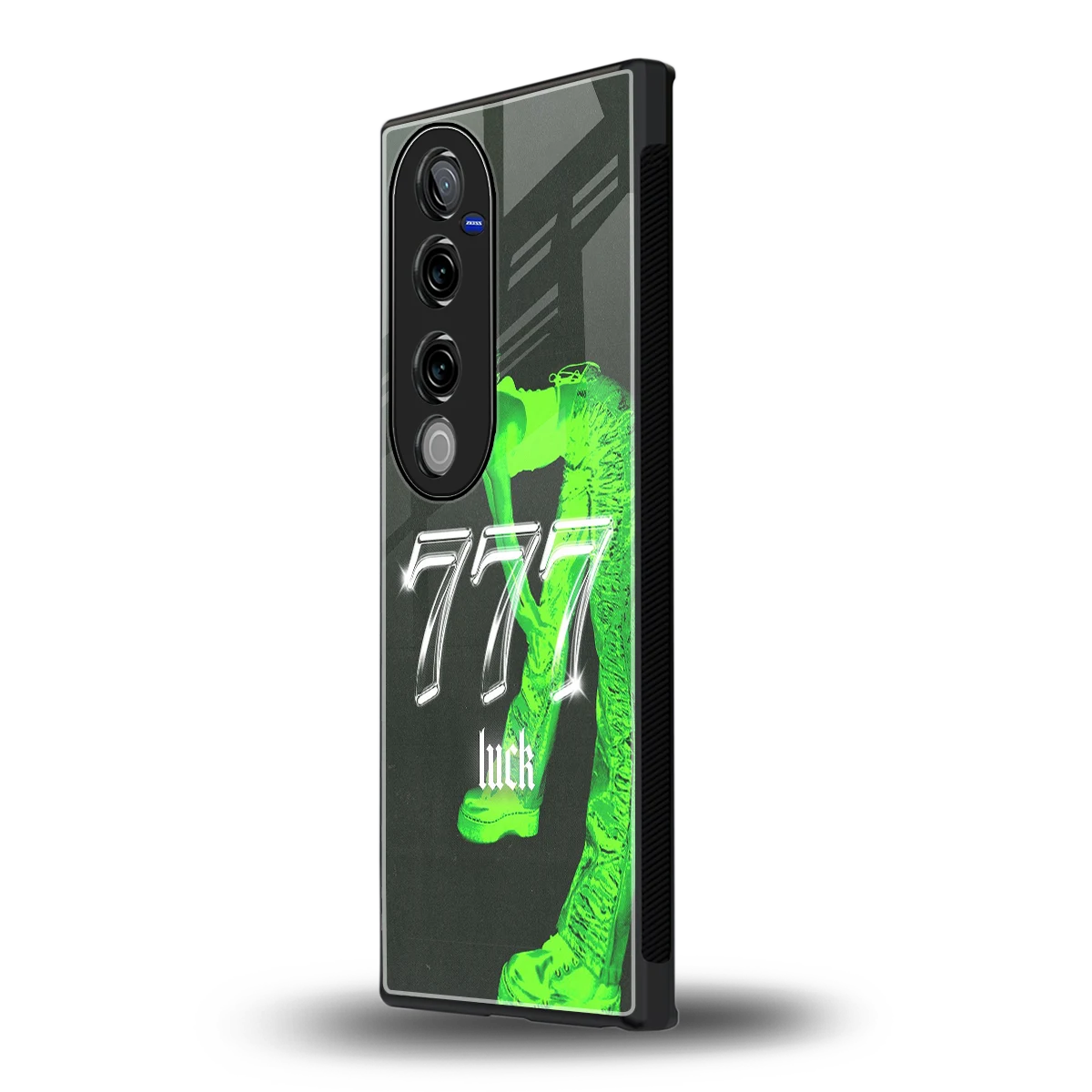 777 Luck vivo v40 pro mobile cover | shockproof glass phone case