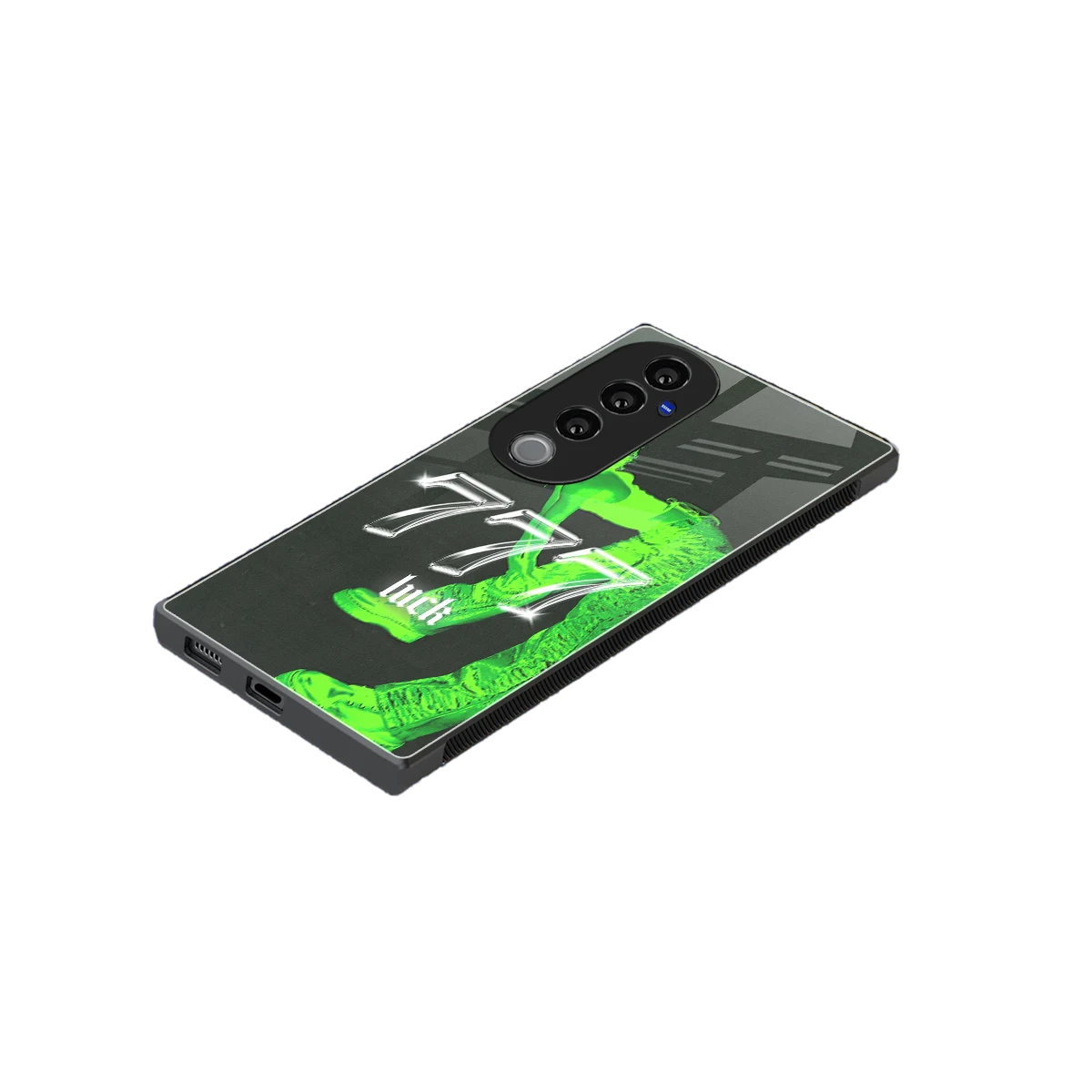 777 Luck stylish phone case for vivo v40 pro | glossy glass and slim fit