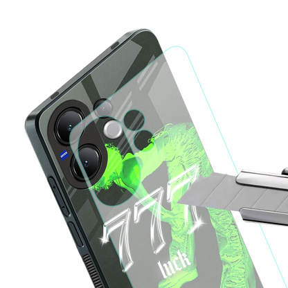777 Luck stylish phone case for vivo v60 | glossy glass and slim fit