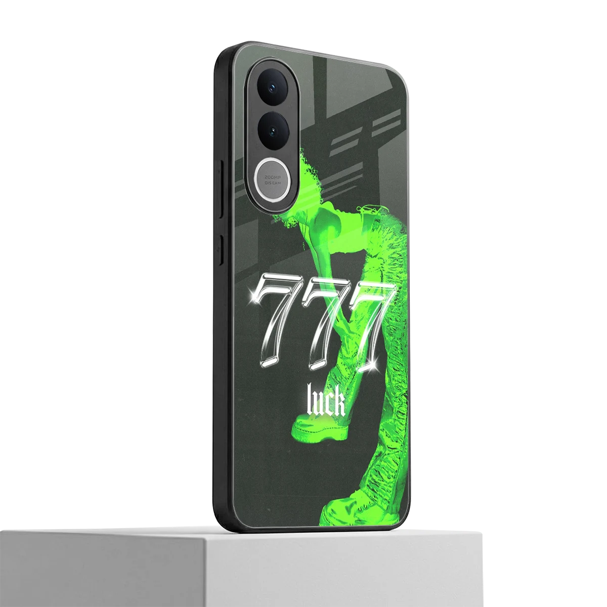 777 Luck vivo v70 fe mobile cover | shockproof glass phone case