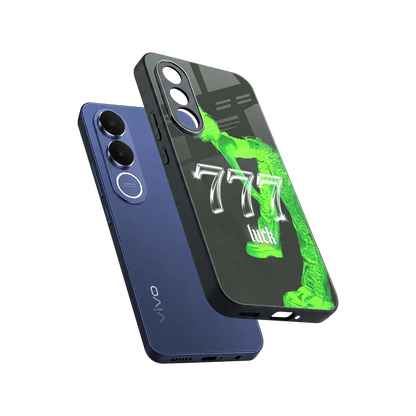 777 Luck sleek vivo v70 fe cover with tempered glass back and TPU edges
