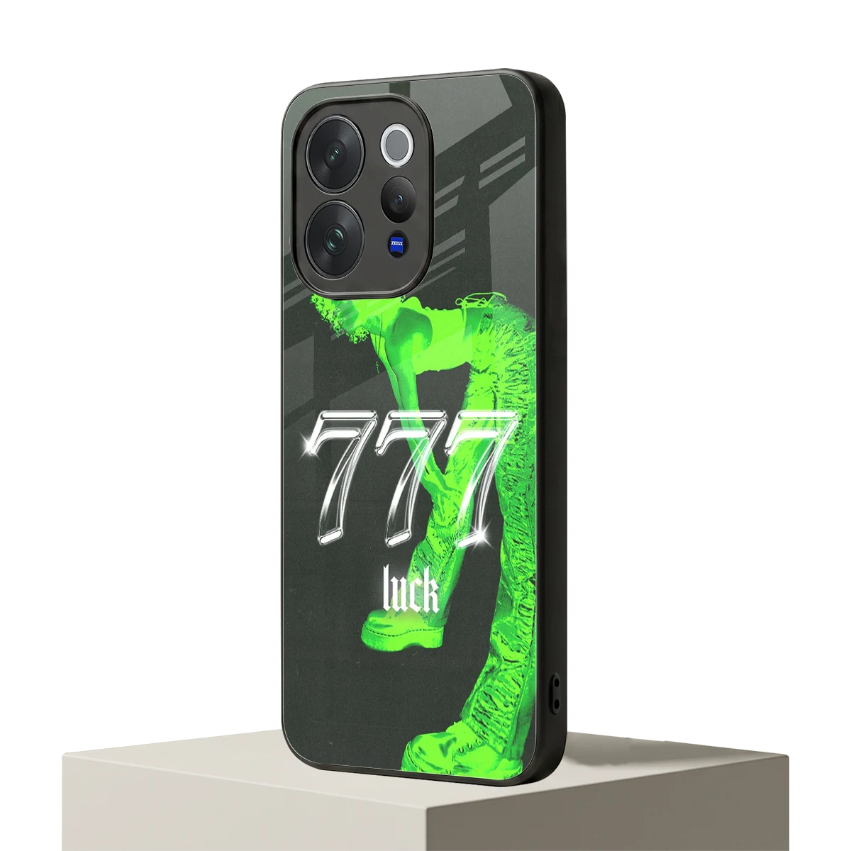 777 Luck vivo v70 elite mobile cover | shockproof glass phone case